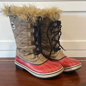 Sorel Tofino Joan of Arctic in Trail/Autumn Bronze Waterproof Boot Size 7.5